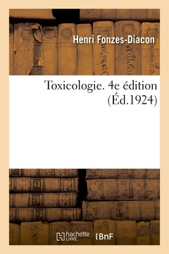 Cover of the book Toxicologie. 4e édition