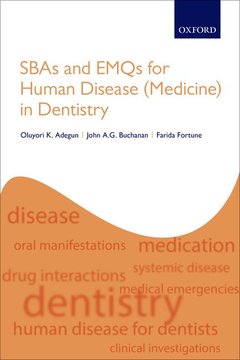 Couverture de l’ouvrage SBAs and EMQs for Human Disease (Medicine) in Dentistry