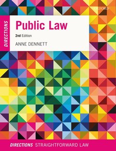Couverture de l’ouvrage Public Law Directions
