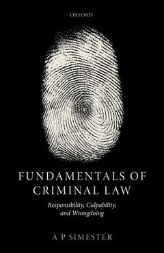 Couverture de l’ouvrage Fundamentals of Criminal Law