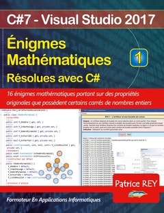 Couverture de l’ouvrage Enigmes mathematiques resolues avec C#