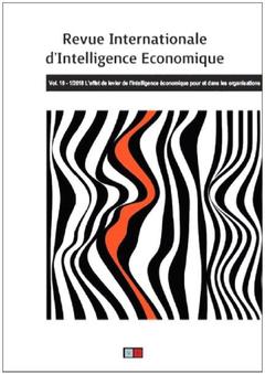 Couverture de l’ouvrage Revue internationale d'intelligence économique 10-1/2018