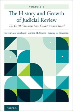 Couverture de l’ouvrage The History and Growth of Judicial Review, Volume 1