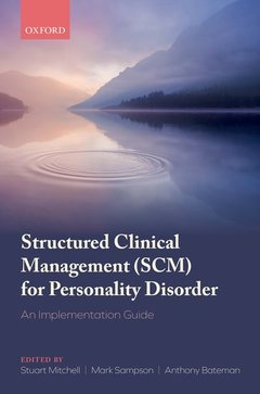 Couverture de l’ouvrage Structured Clinical Management (SCM) for Personality Disorder