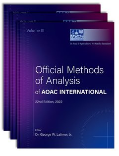 Couverture de l’ouvrage Official Methods of Analysis of AOAC INTERNATIONAL