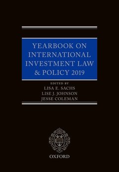 Couverture de l’ouvrage Yearbook on International Investment Law & Policy 2019