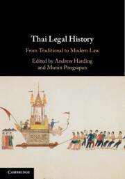 Couverture de l’ouvrage Thai Legal History