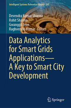 Couverture de l’ouvrage Data Analytics for Smart Grids Applications—A Key to Smart City Development