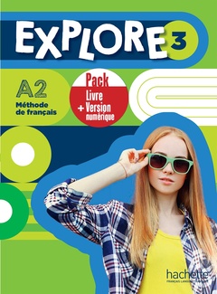 Couverture de l’ouvrage Explore 3 - Pack Livre de l'élève + Version numérique (A2)