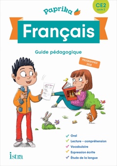 Couverture de l’ouvrage Paprika Français CE2 - Edition France - Guide pédagogique + CD - Ed. 2019