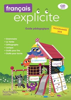Couverture de l’ouvrage Français Explicite CE1 - Guide pédagogique + clé USB - Ed. 2019