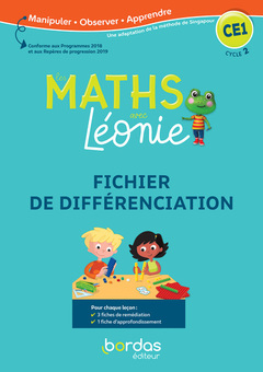 Couverture de l’ouvrage Les Maths avec Léonie CE1 2020 Fichier de différenciation photocopiable