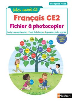 Couverture de l’ouvrage Mon année de Français - Fichier à photocopier - CE2 - 2019