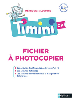 Couverture de l’ouvrage Timini - Fichier à photocopier - Différentiation et manipulation CP