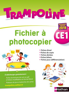 Couverture de l’ouvrage Trampoline - Fichier à photocopier - CE1 - 2019