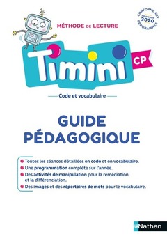 Cover of the book Timini CP - Guide pédagogique