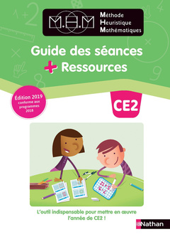Couverture de l’ouvrage Méthode Heuristique de Maths (Pinel) Guide des séances + Ressources CE2 2019