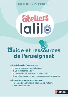 Couverture de l’ouvrage Les ateliers Lalilo - CP - Guide pédagogique + Ressources