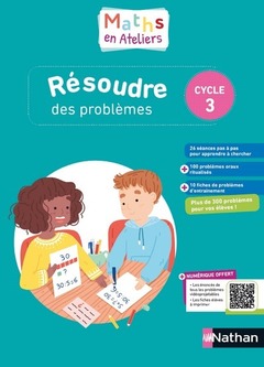 Couverture de l’ouvrage Maths en ateliers - Résolution de problèmes CM1/CM2 - 2020