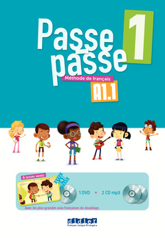 Couverture de l’ouvrage Passe-passe 1 - Coffret classe 2 CD mp3 + 1 DVD