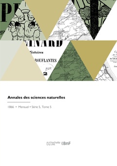 Cover of the book Annales des sciences naturelles