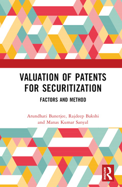 Couverture de l’ouvrage Valuation of Patents for Securitization