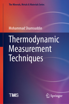 Couverture de l’ouvrage Thermodynamic Measurement Techniques