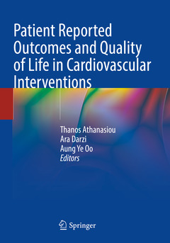 Couverture de l’ouvrage Patient Reported Outcomes and Quality of Life in Cardiovascular Interventions