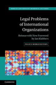 Couverture de l’ouvrage Legal Problems of International Organizations