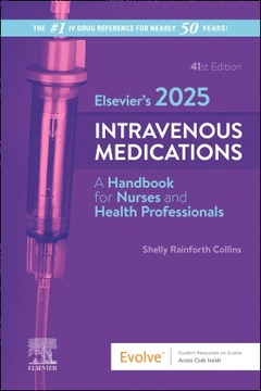 Couverture de l’ouvrage Elsevier's 2025 Intravenous Medications