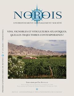 Couverture de l’ouvrage Vins, vignobles et viticultures atlantiques - N° 254-2020/1