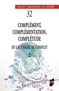 Cover of the book Complément, complémentation, complétude 2