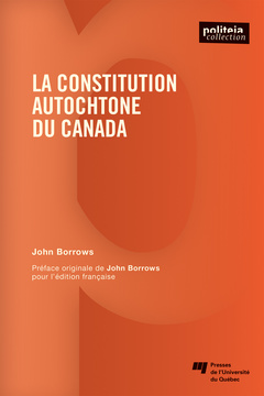 Couverture de l’ouvrage La constitution autochtone du Canada