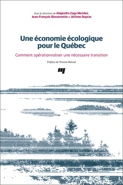 Couverture de l’ouvrage Une économie écologique pour le Québec