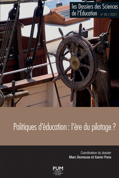 Couverture de l’ouvrage Politiques d’éducation : l’ère du pilotage ? 