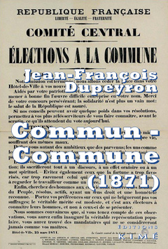 Cover of the book Commun-Commune. Penser la Commune de Paris (1871)
