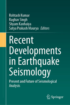 Couverture de l’ouvrage Recent Developments in Earthquake Seismology