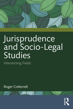 Couverture de l’ouvrage Jurisprudence and Socio-Legal Studies