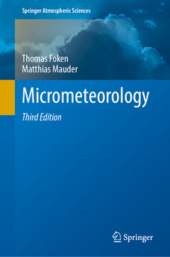 Couverture de l’ouvrage Micrometeorology