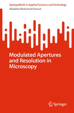 Couverture de l’ouvrage Modulated Apertures and Resolution in Microscopy
