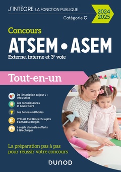 Couverture de l’ouvrage Concours ATSEM ASEM - Tout-en-un - 2024-2025
