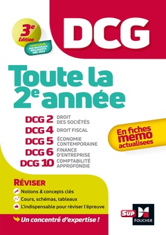 Cover of the book DCG - Toute la 2e année du DCG 2, 4, 5, 6, 10 en fiches - 2024 - Révision 2024-2025