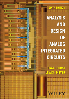 Couverture de l’ouvrage Analysis and Design of Analog Integrated Circuits