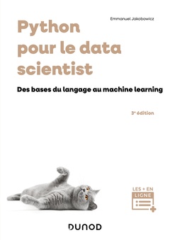 Couverture de l’ouvrage Python pour le data scientist - 3e éd.