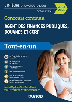 Cover of the book Concours commun Agent des finances publiques, douanes et CCRF - 2024-2025