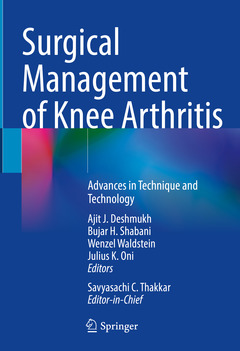 Couverture de l’ouvrage Surgical Management of Knee Arthritis