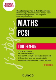 Couverture de l’ouvrage Maths PCSI - 2e éd.