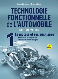 Couverture de l’ouvrage Technologie fonctionnelle de l'automobile - Tome 1 - 9e éd.