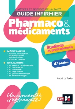 Couverture de l’ouvrage Guide infirmier pharmaco et médicaments - 4e édition