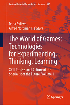 Couverture de l’ouvrage The World of Games: Technologies for Experimenting, Thinking, Learning